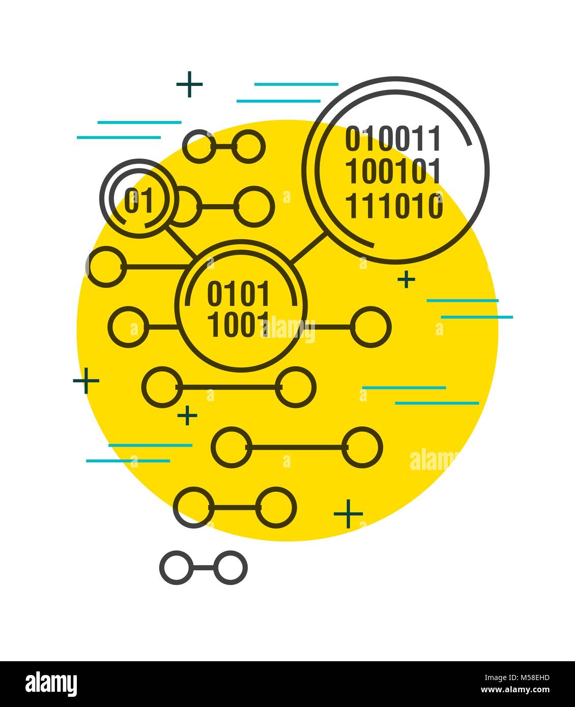 binary code digital technology background Stock Vector Image & Art - Alamy