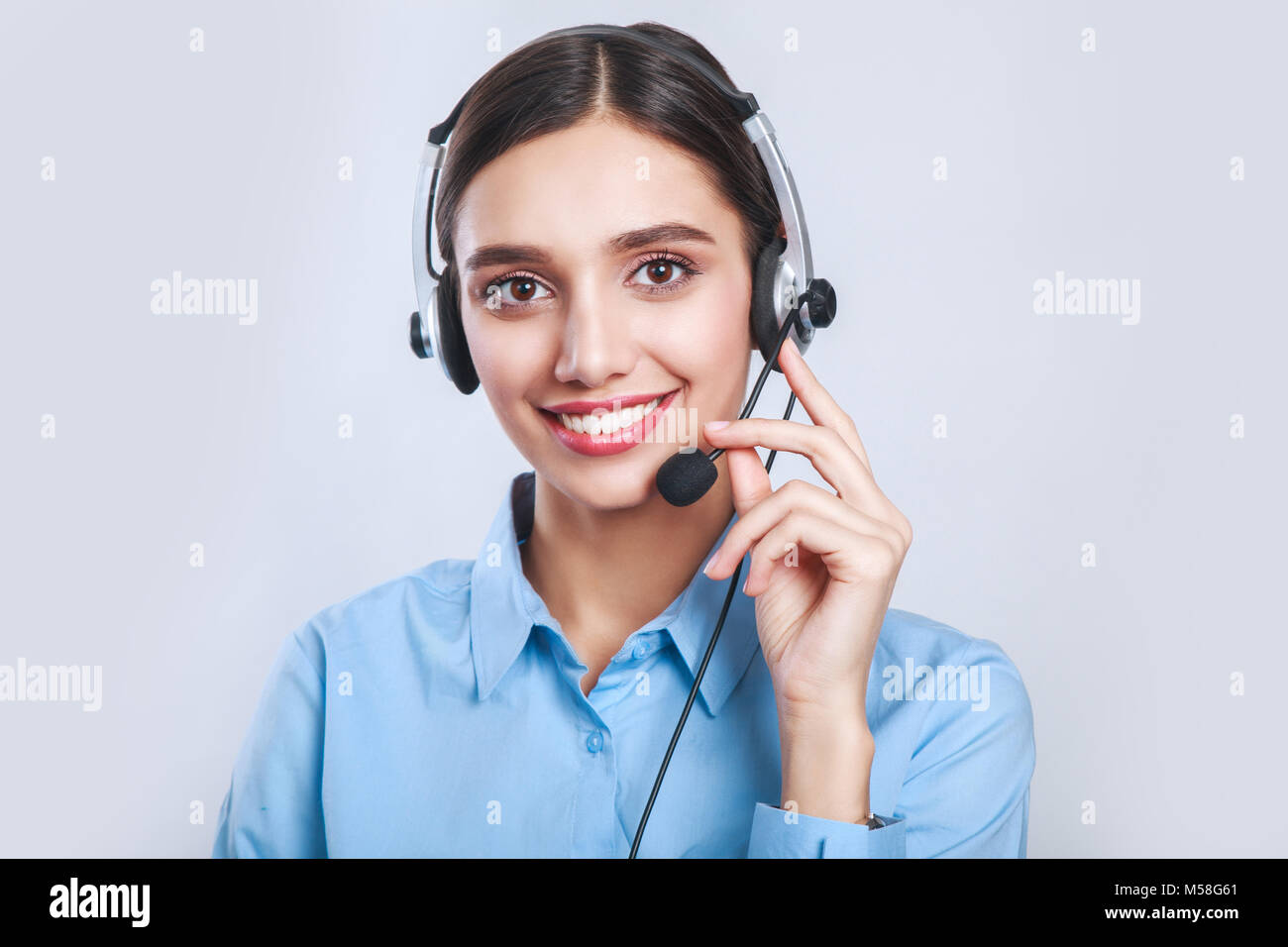 Callcenter woman hires stock photography and images Alamy