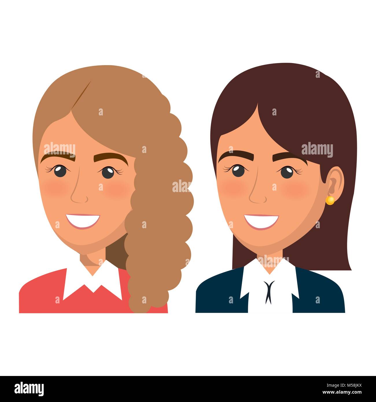 group of businesswoman teamwork Stock Vector Image & Art - Alamy