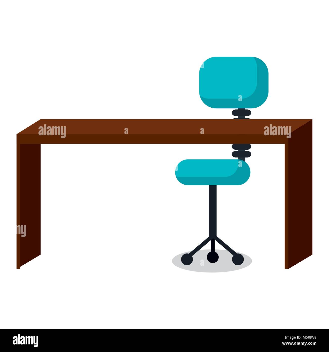 business office workplace icon Stock Vector Image & Art - Alamy