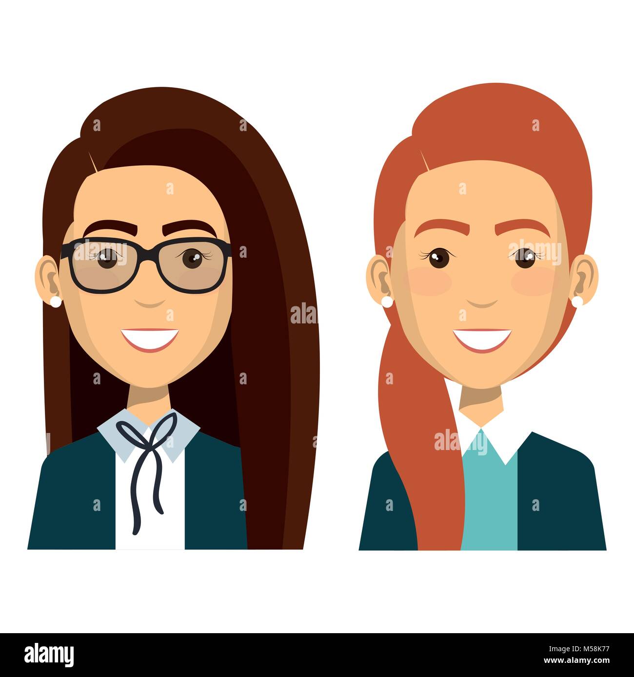 group of businesswoman teamwork Stock Vector Image & Art - Alamy
