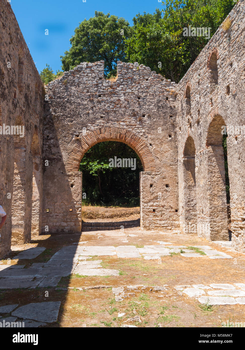 Basilic ruins in Butrint, Albania Stock Photo Alamy