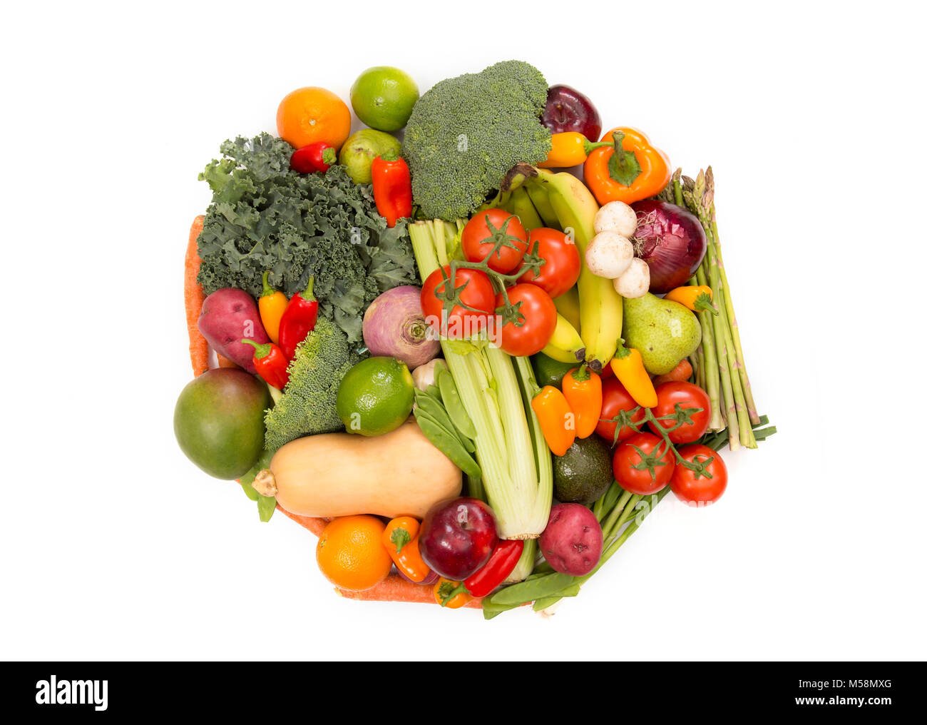 Beautify Array of Fresh Fruits and Vegetables Stock Photo - Alamy