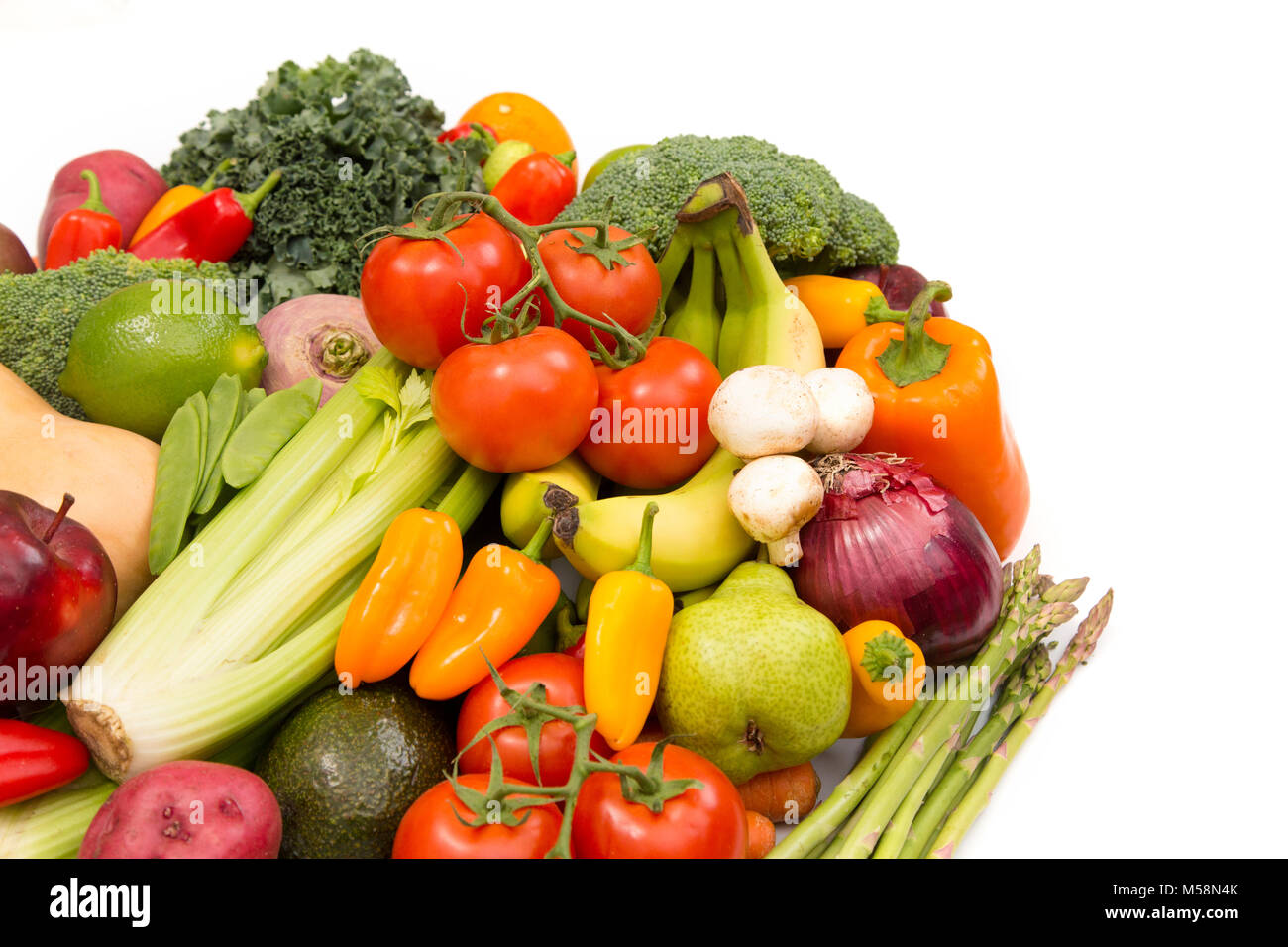Beautify Array of Fresh Fruits and Vegetables Stock Photo - Alamy