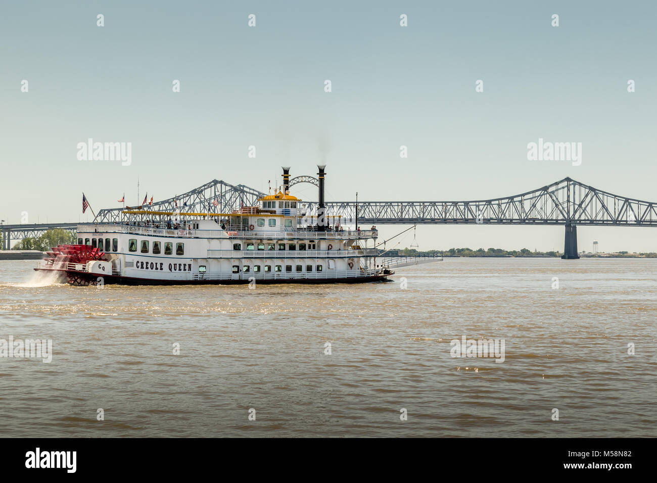 Creole Queen Riverboat Stock Photo