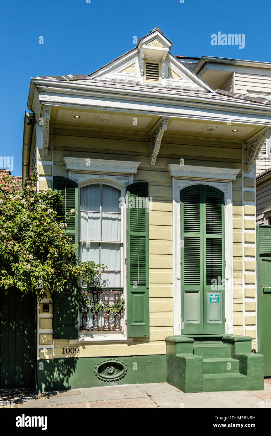 French Quarter Homes Stock Photo
