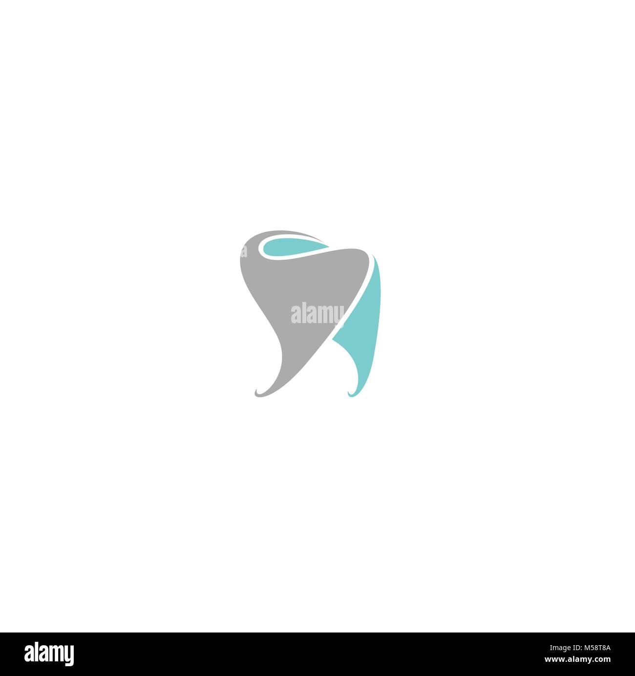 tooth the dentist symbol vector Stock Vector