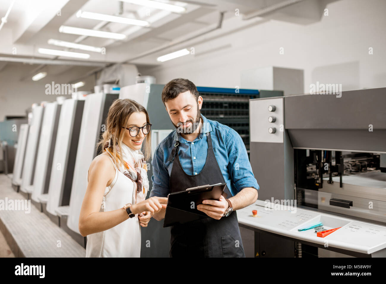 Printing operator and manager hires stock photography and images Alamy