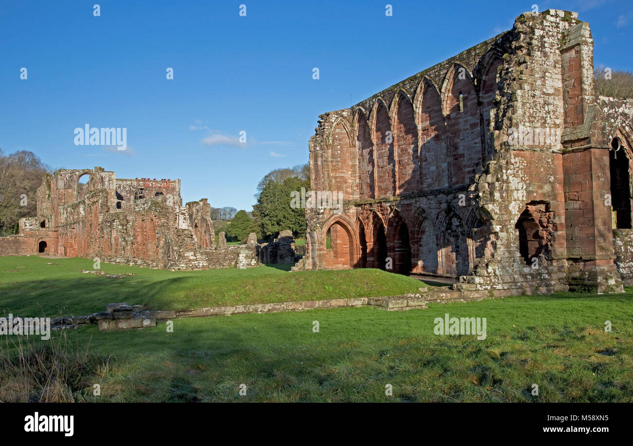 Remains of Furness Abbey Barrow-in-Furness Cumbria Stock Photo