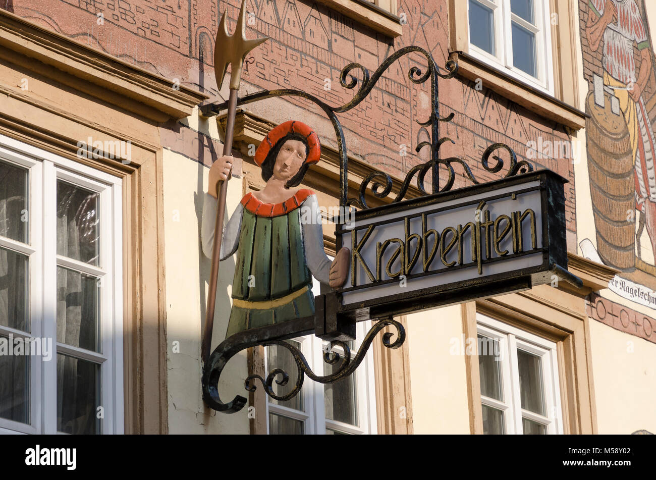 Eberbach am Neckar, Gasthaus 'Krabbenstein', Baden-Württemberg, Deutschland Stock Photo