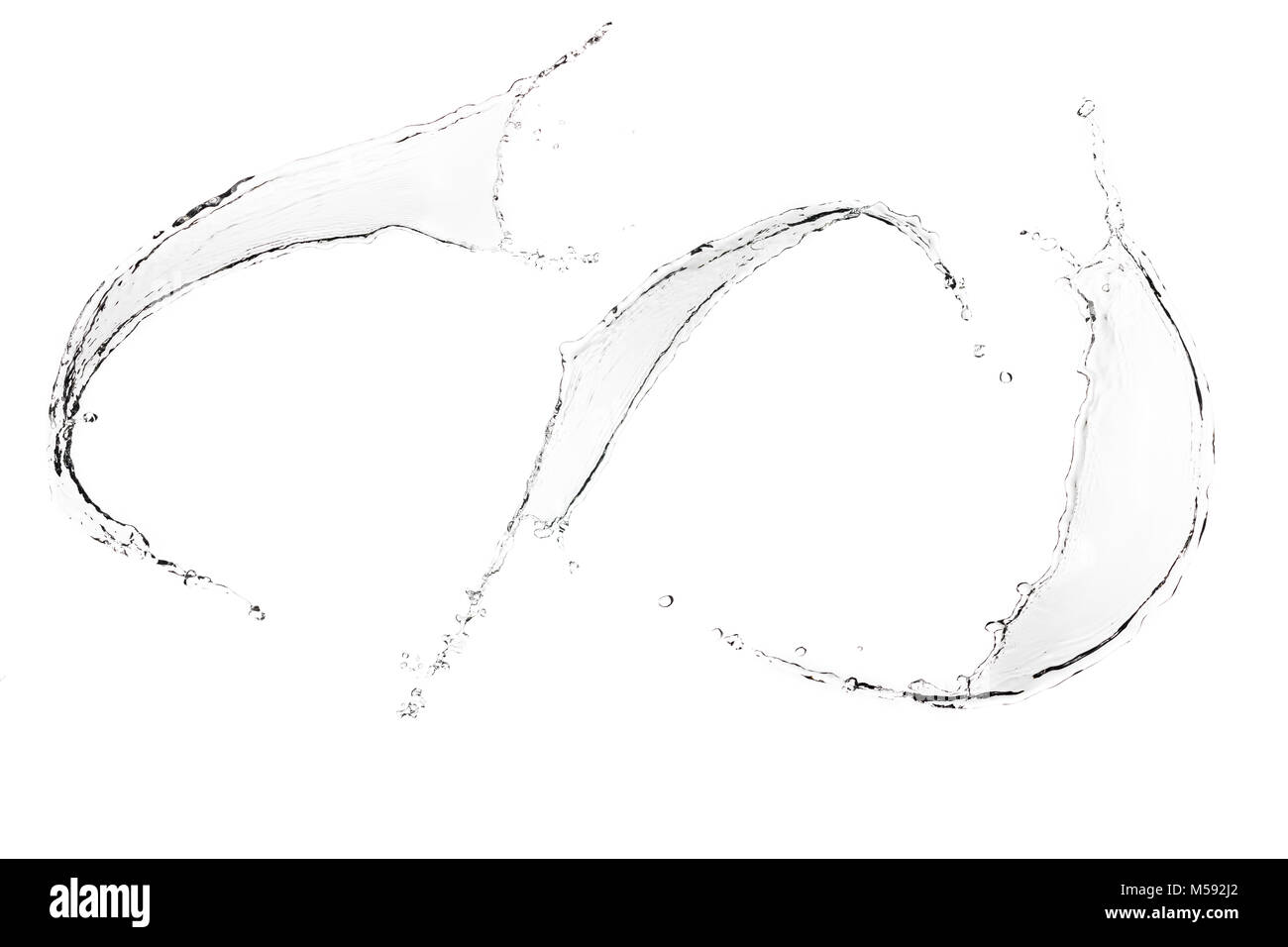 green water splashes isolated on white Stock Photo Alamy