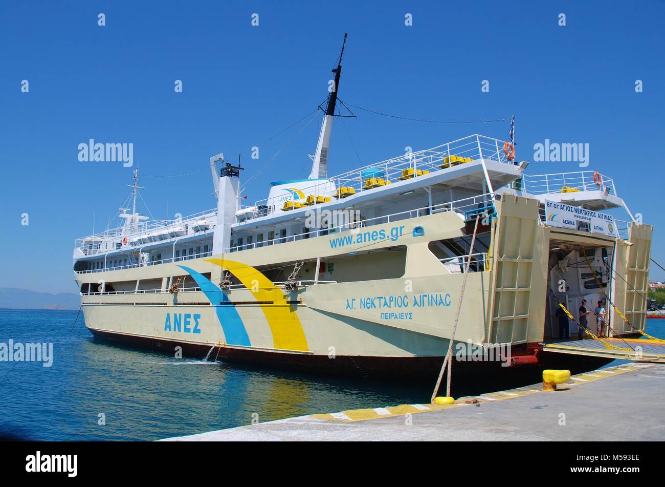 Aegina ferry hi-res stock photography and images - Alamy
