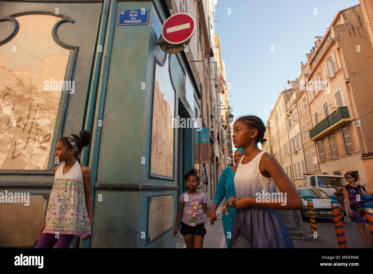 Marseille, France. Panier district. Stock Photo