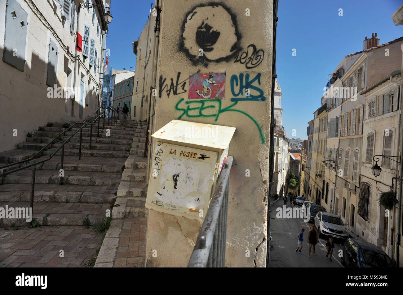 Marseille, France. Panier district. Stock Photo