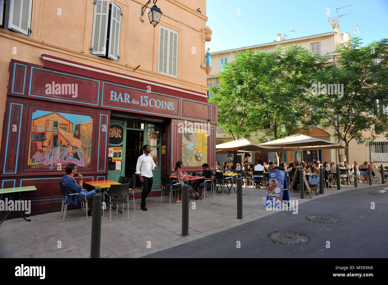 Marseille, France. Panier district. Stock Photo