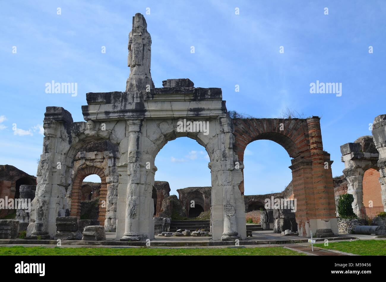 Santa Maria Capua Vetere, a town Close to Naples and Caserta (Campania, Italy): the Roman Amphitheater, the second largest of Italy Stock Photo