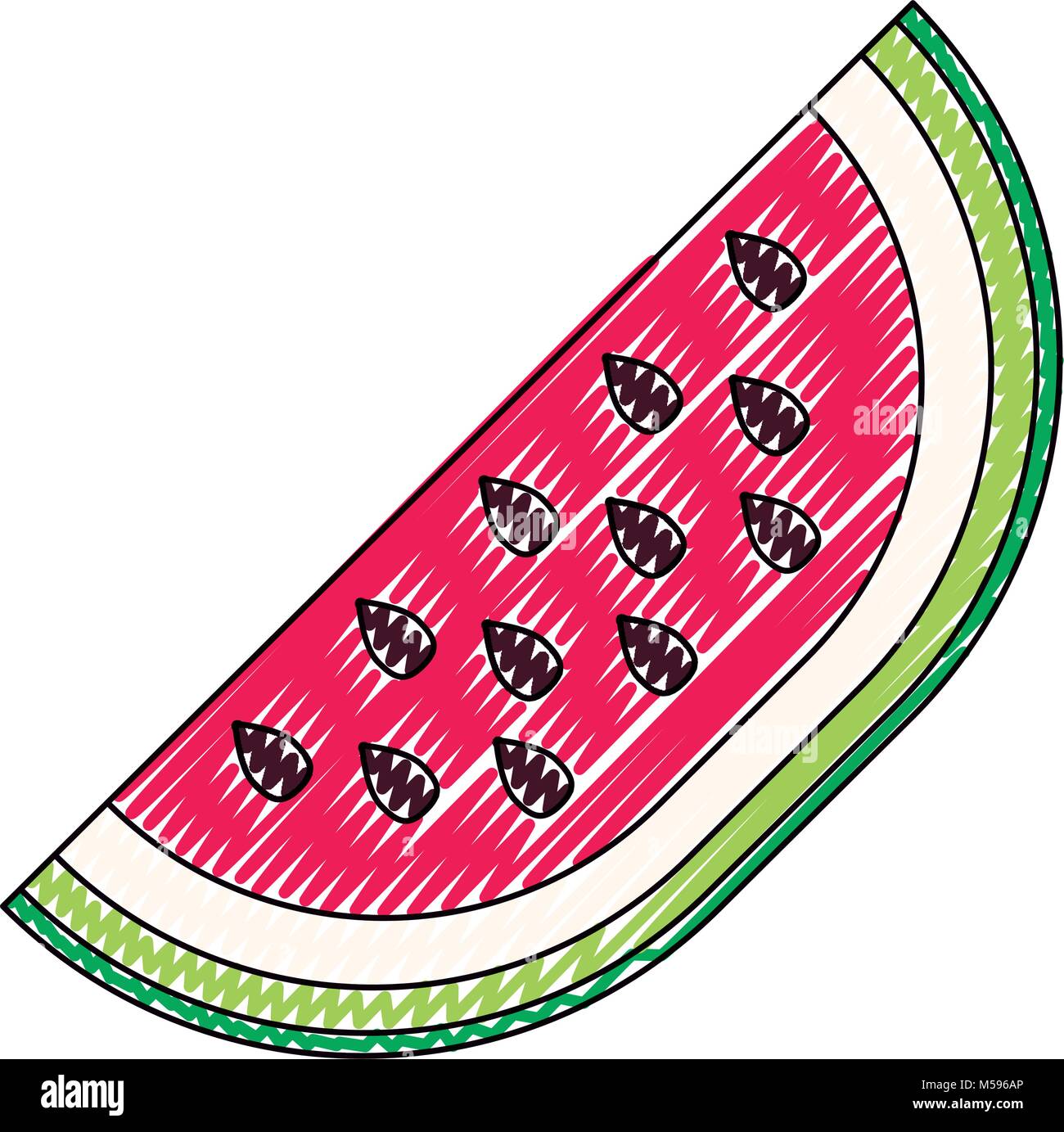 watermelon fresh fruit slice Stock Vector Image & Art - Alamy