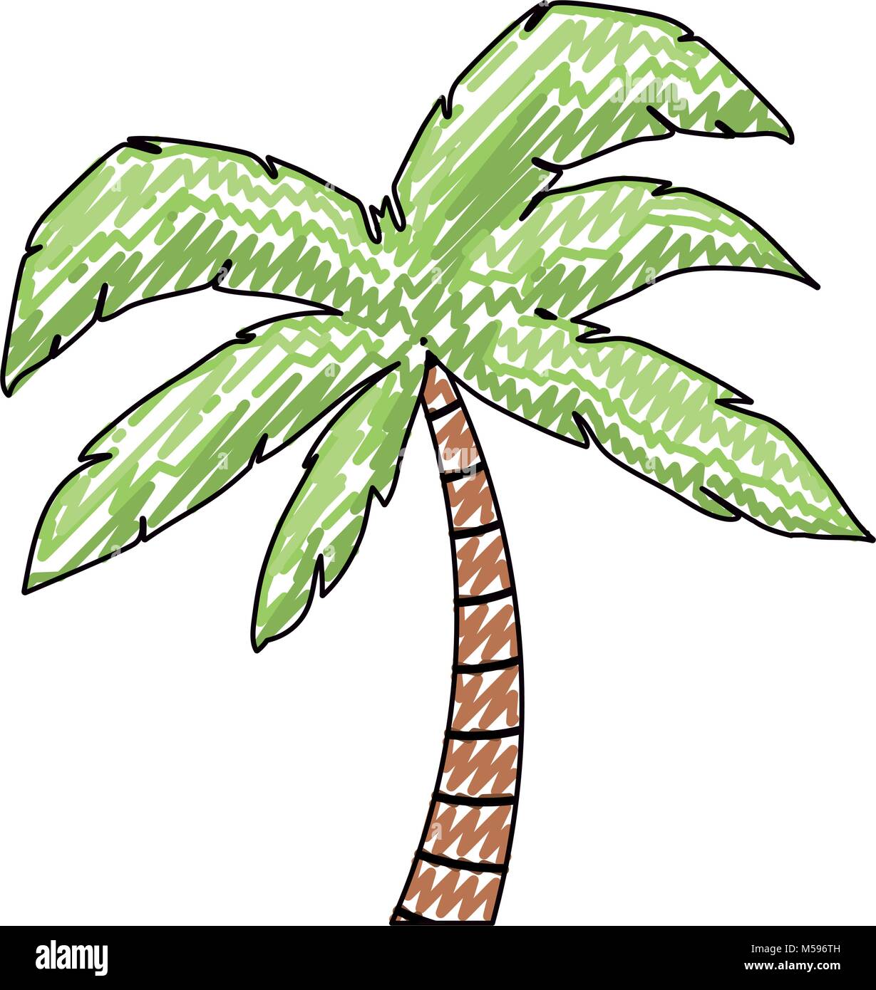 tree palm tropical plant Stock Vector Image & Art - Alamy