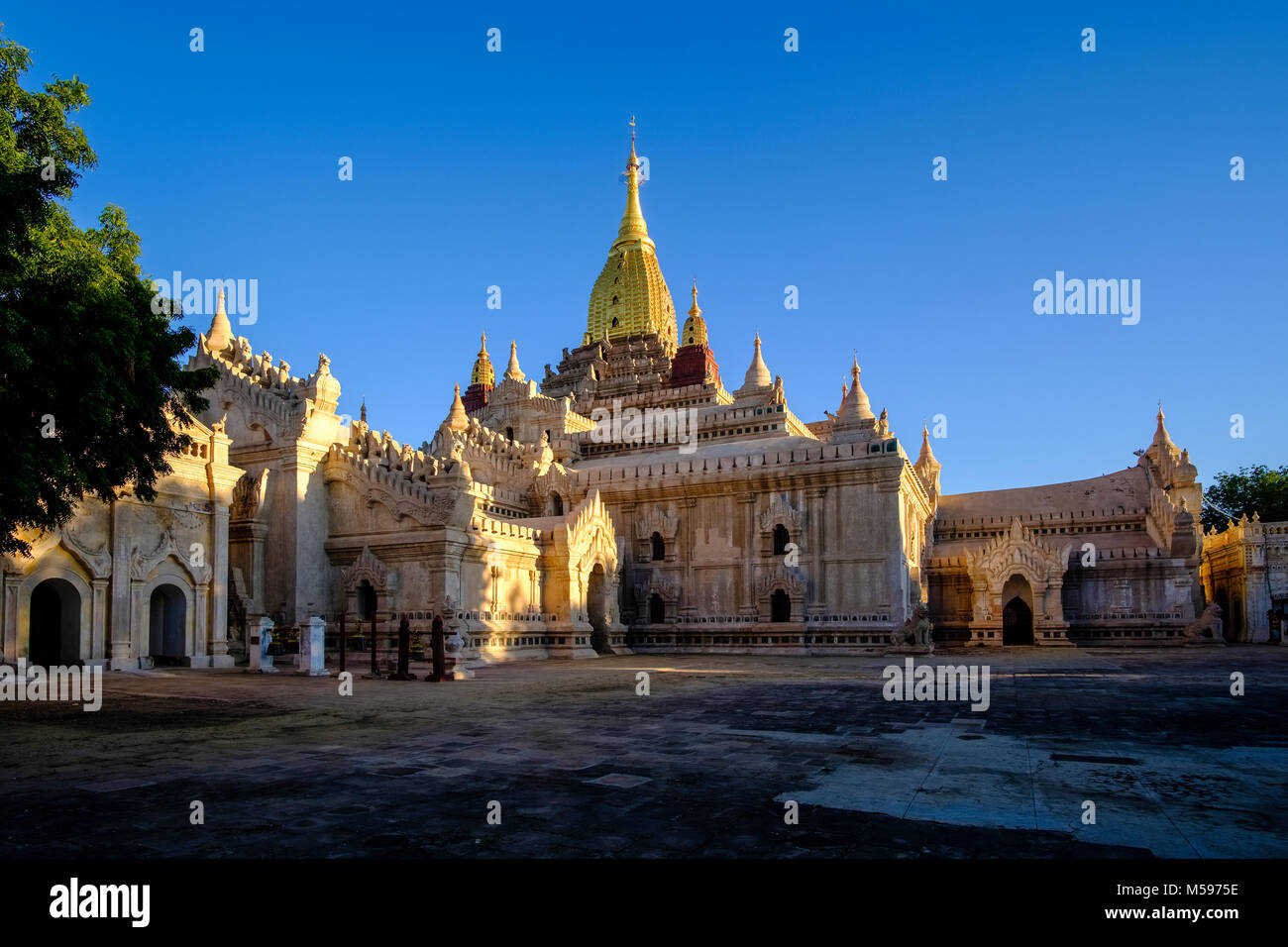 Ananda Temple, one of the pagodas of Bagan in the plains of the archaeological site Stock Photo