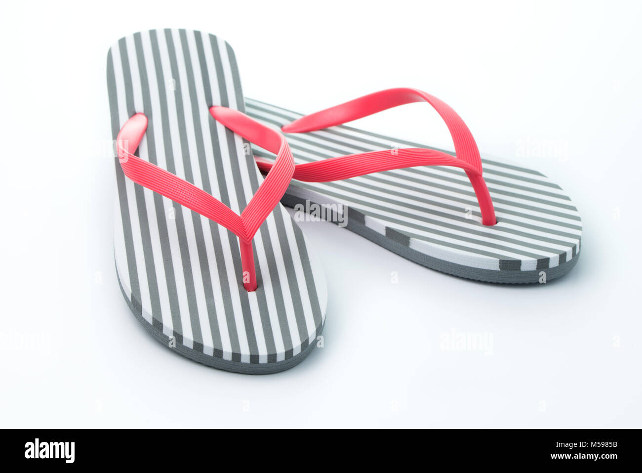 Flip flops isolated on white background Stock Photo - Alamy