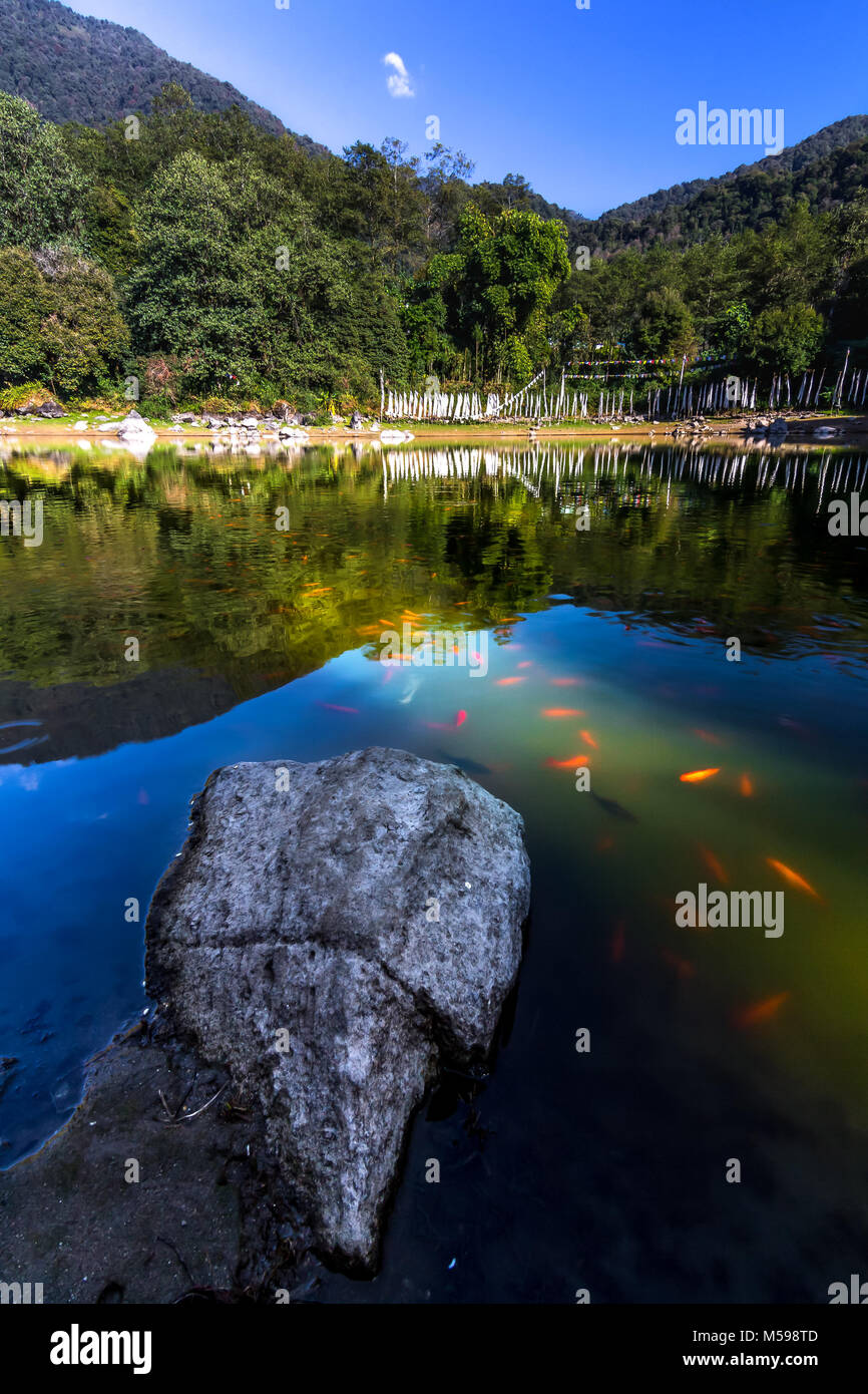 Lakes of the Himalayan mountains Stock Photo