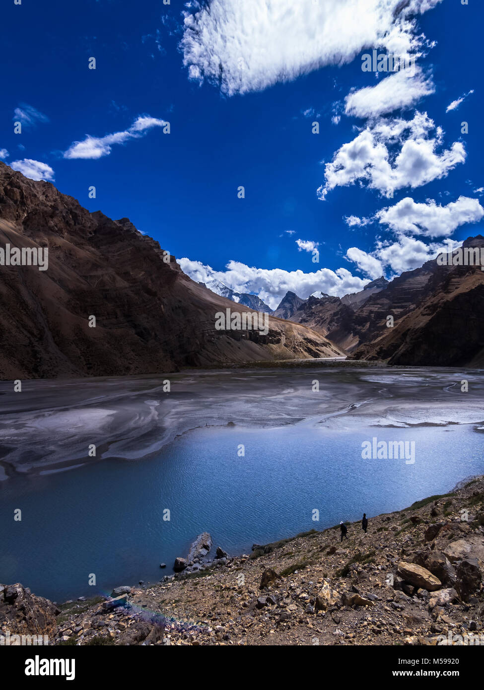 Lakes of the Himalayan mountains Stock Photo