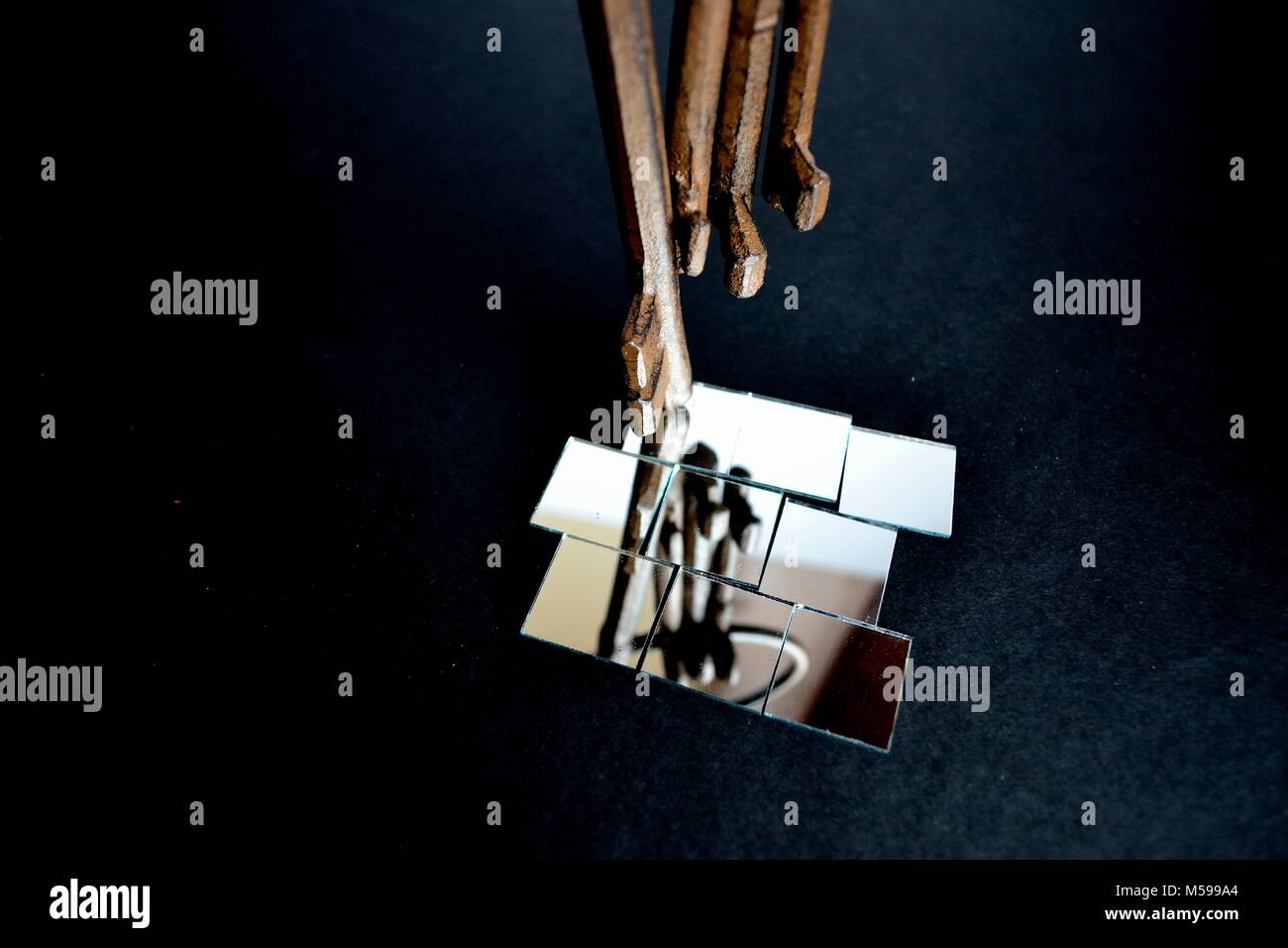 Keys reflected in a mirror Stock Photo - Alamy