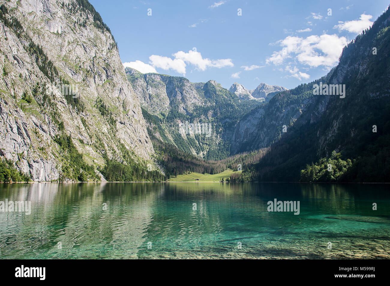 Lake and mountains in Germany, Königsee Stock Photo
