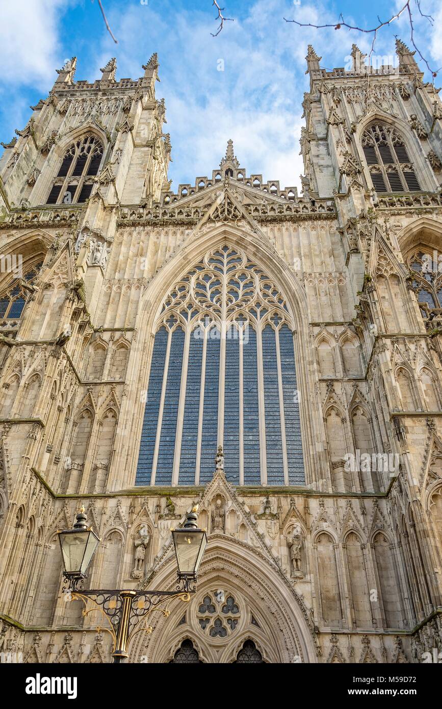 The West wing of York Minster. Stock Photo