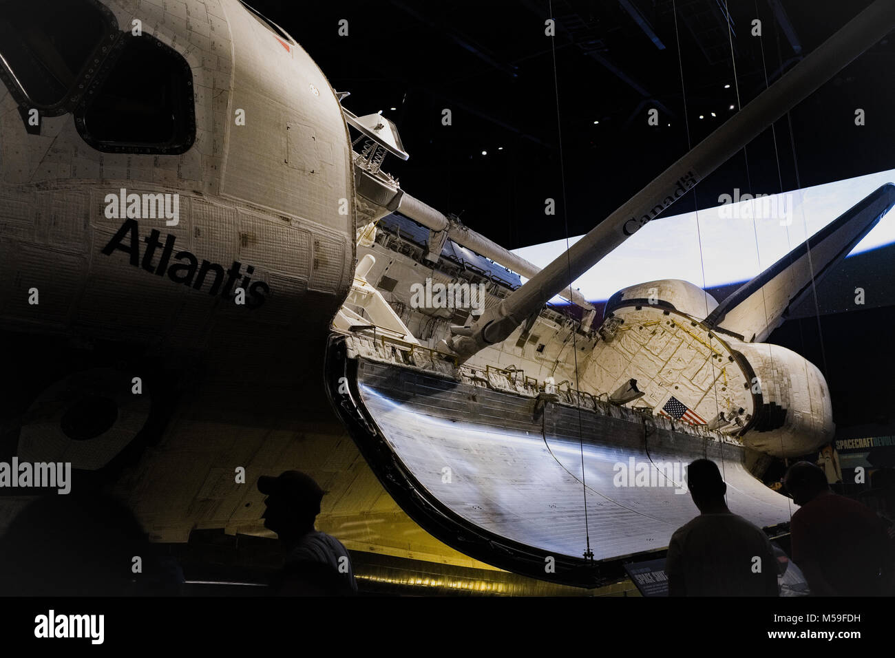 Space shuttle Atlantis at Kennedy Space Centre, Orlando, Florida, North America Stock Photo
