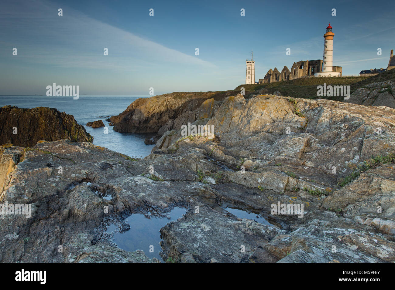 Exterior saint mathieu lighthouse brittany hi-res stock photography and ...