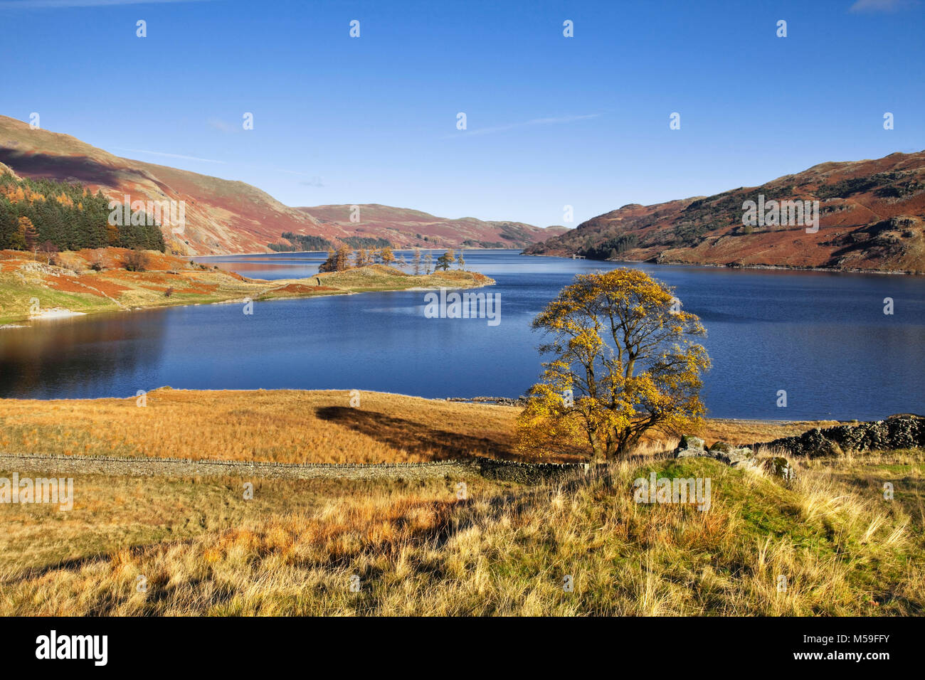 Haweswater in autumn Lake District Stock Photo