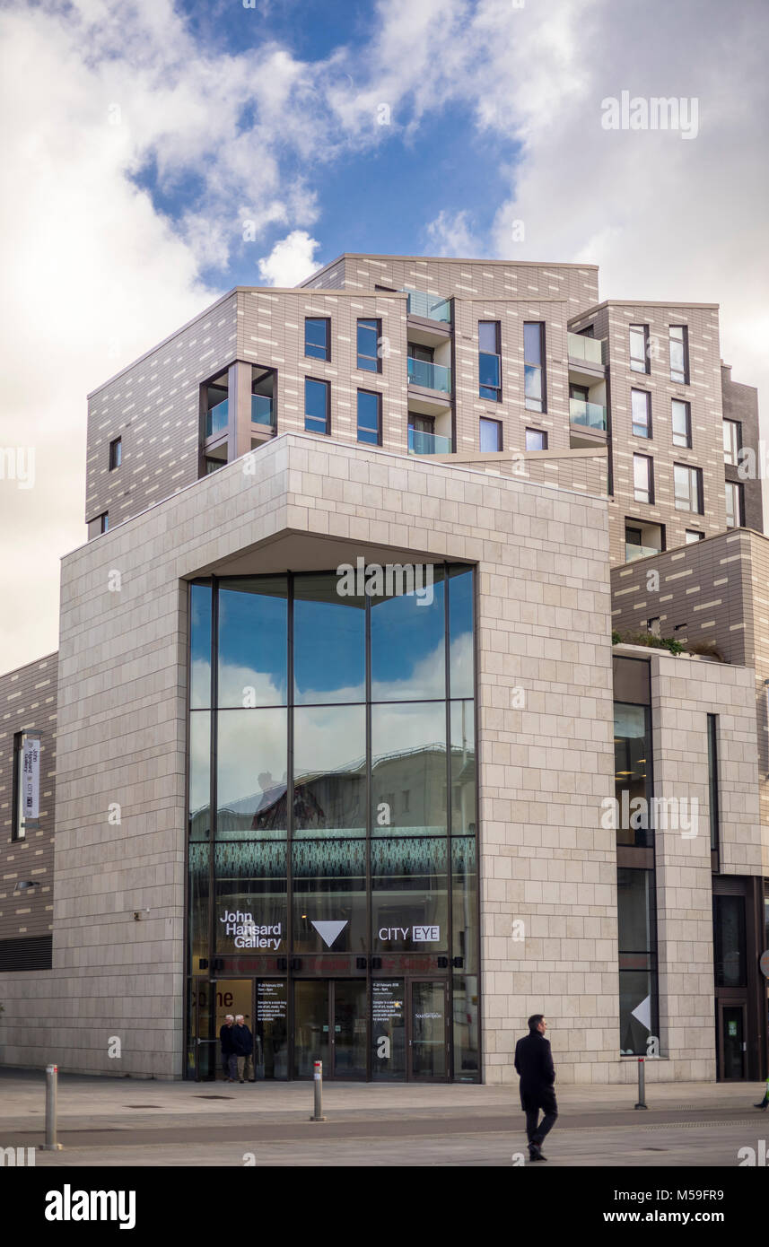 The John Hansard Gallery, part of the new Southampton Arts complex studio 144 in the Cultural Quarter of Southampton in the city centre, UK Stock Photo