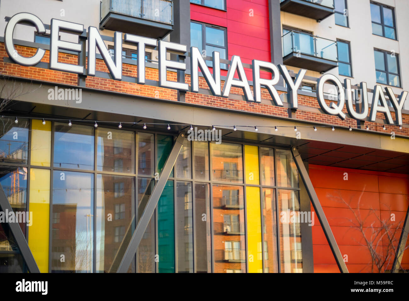 New development of luxury flats in Centenary Quay Woolston February