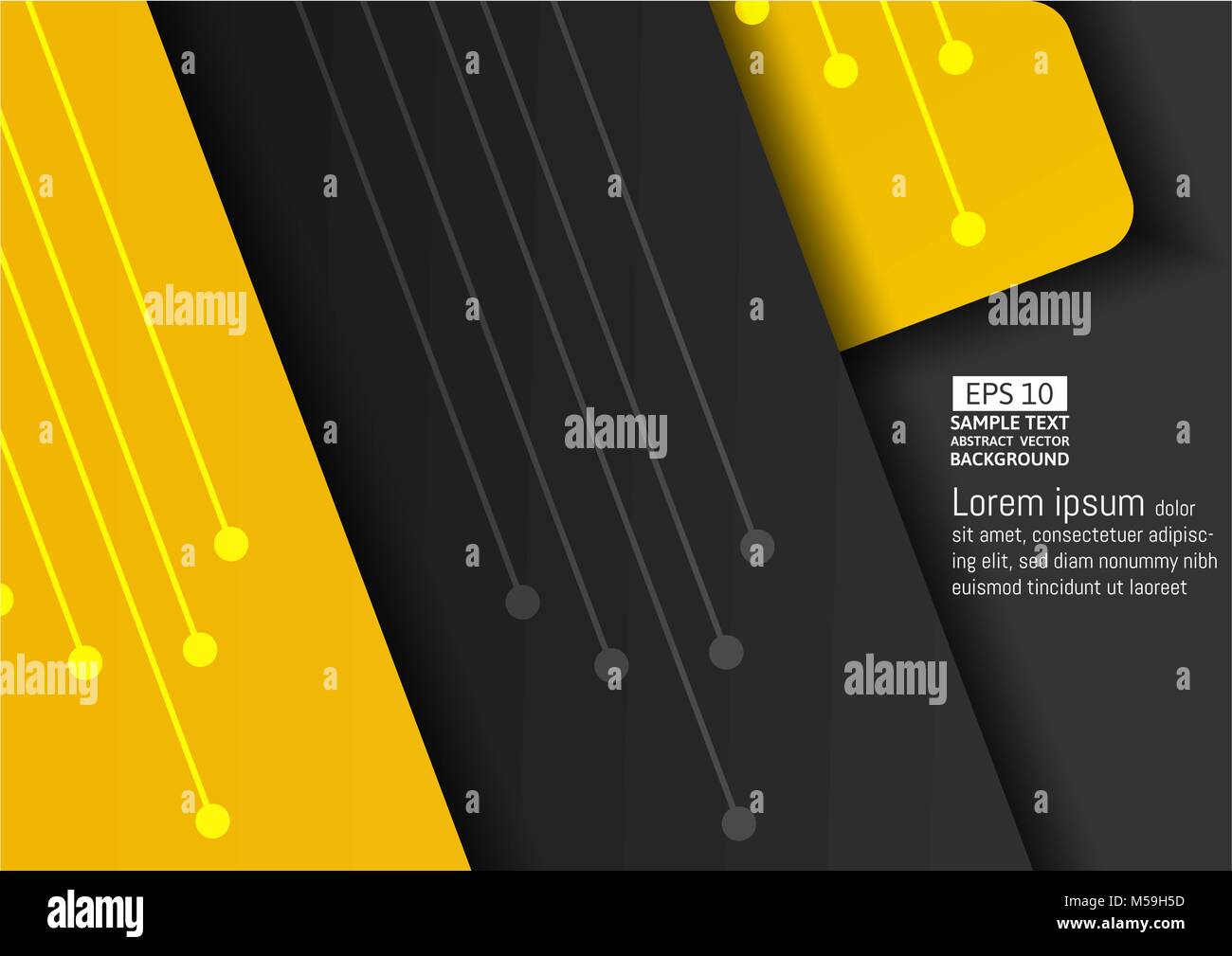 Yellow and dark abstract vector background Stock Vector Image & Art - Alamy