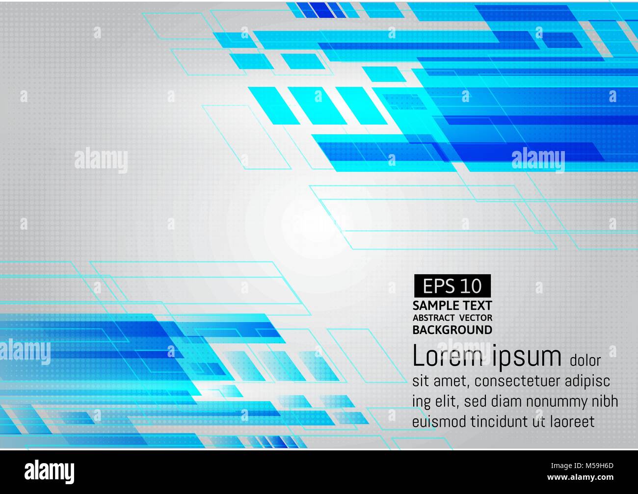 Blue geometric abstract vector background with copy space Stock Vector ...