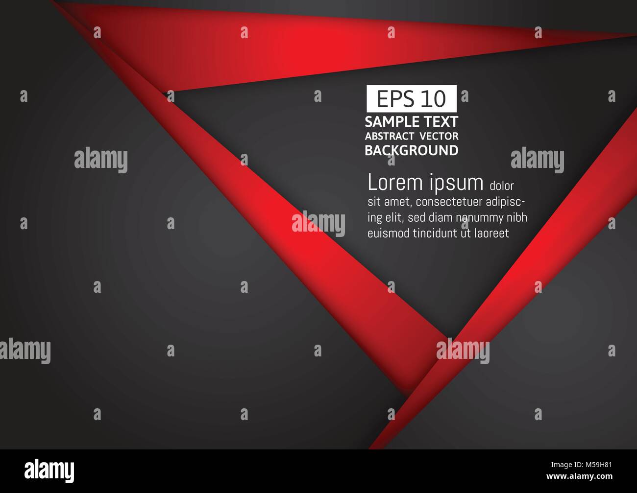 Abstract geometric black and red color technology modern design ...