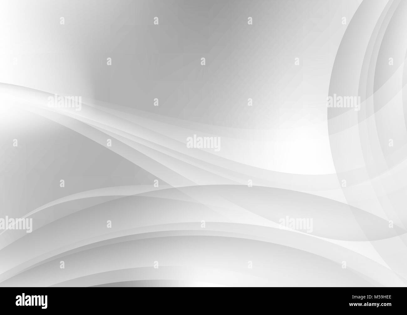 Abstract white and gray waves vector background Stock Vector Image ...