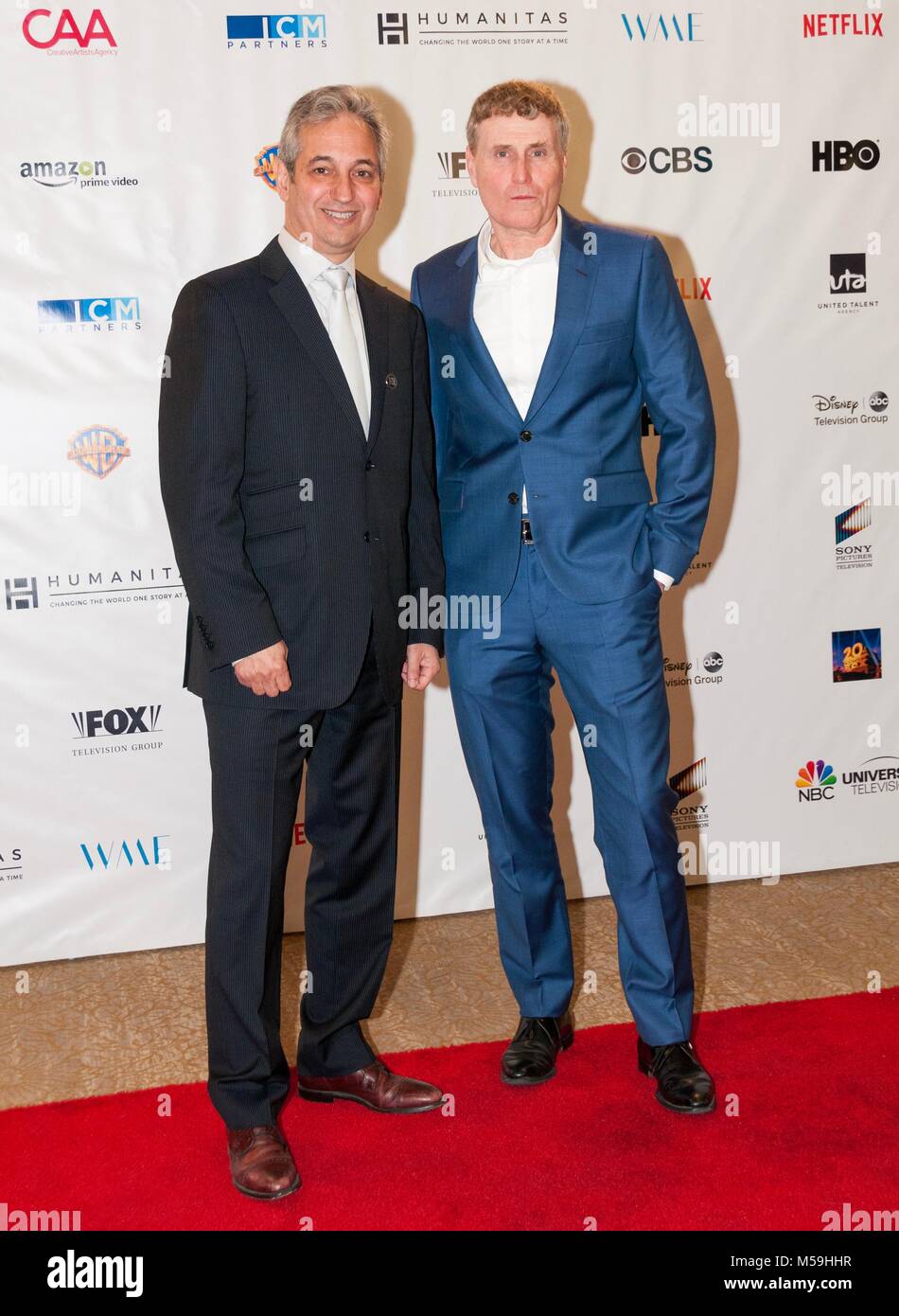 David Shore And Jeff Frost humanitas award 2018, the good doctor, president Sony Pictures Stock Photo