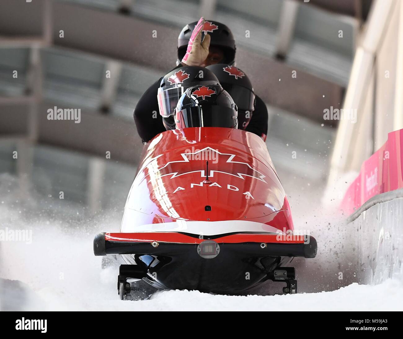 Pyeongchang, South Korea. 20th Feb, 2018. The Canadian (CAN) sled of ...