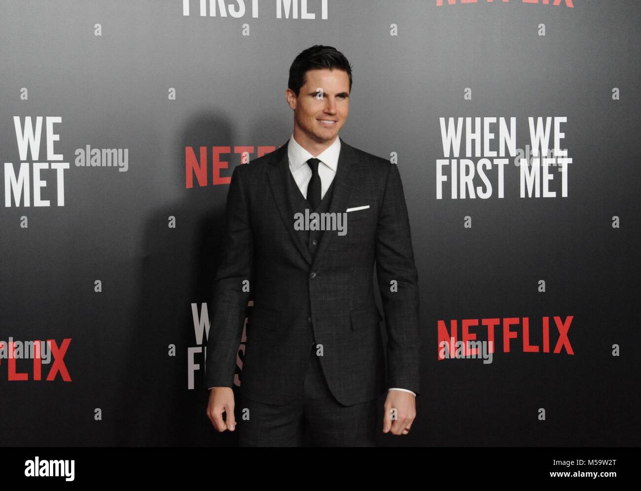 Los Angeles, CA, USA. 20th Feb, 2018. Robbie Amell at arrivals for WHEN ...