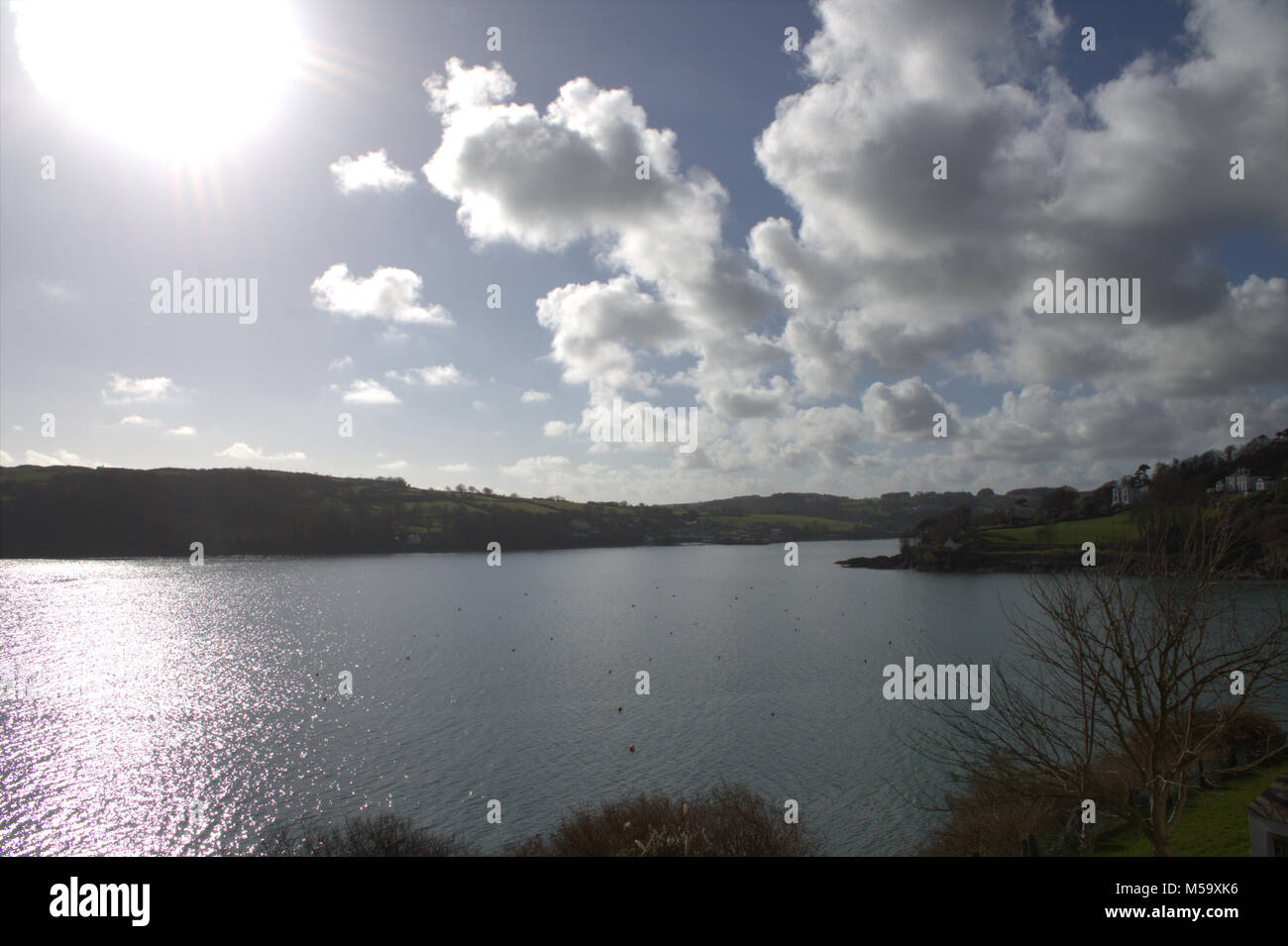 Glandore Harbour, West Cork, Ireland, 21st February, 2018. Irish Weather A fantastic day in