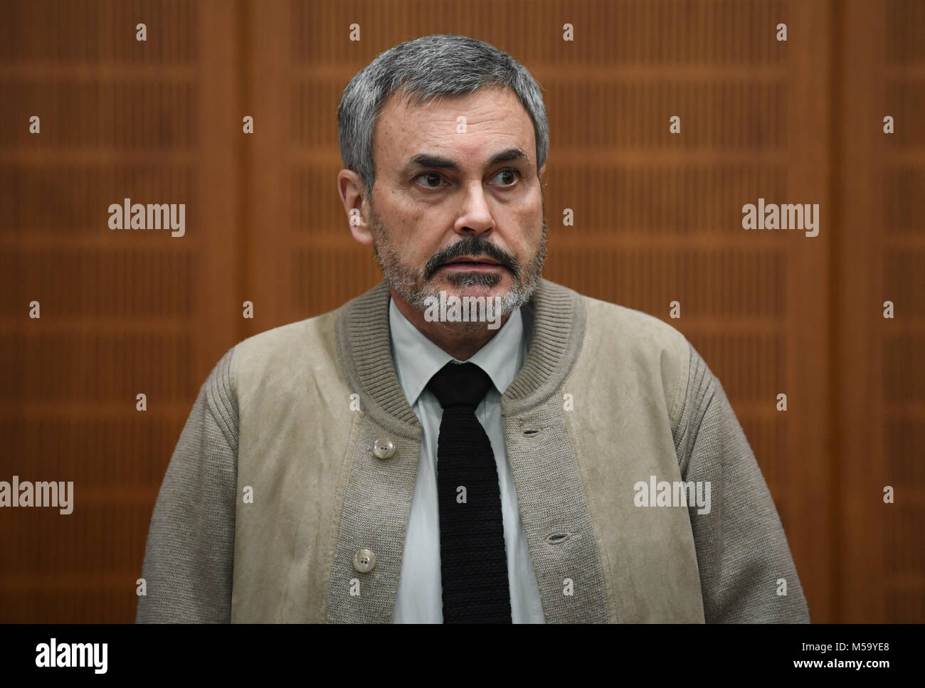 21 February 2018, Germany, Frankfurt am Main: The Swedish man John ...