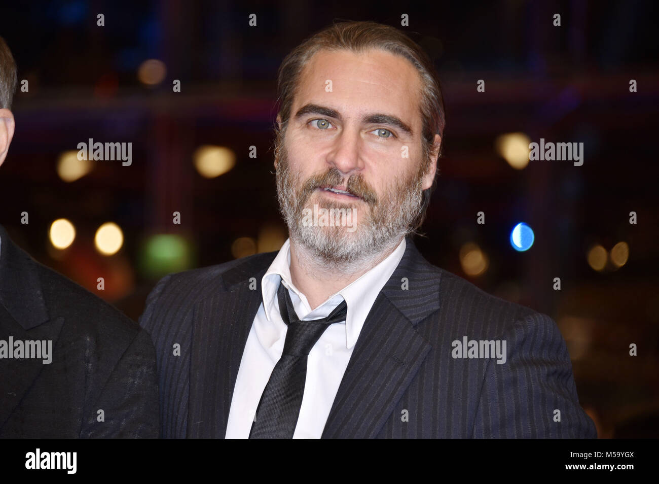 Joaquin Phoenix attending the 'Don't Worry, He Won't Get Far on Foot' premiere at the 68th Berlin International Film Festival / Berlinale 2018 at Berlinale-Palast on February 20, 2018 in Berlin, Germany. | Verwendung weltweit/picture alliance Stock Photo