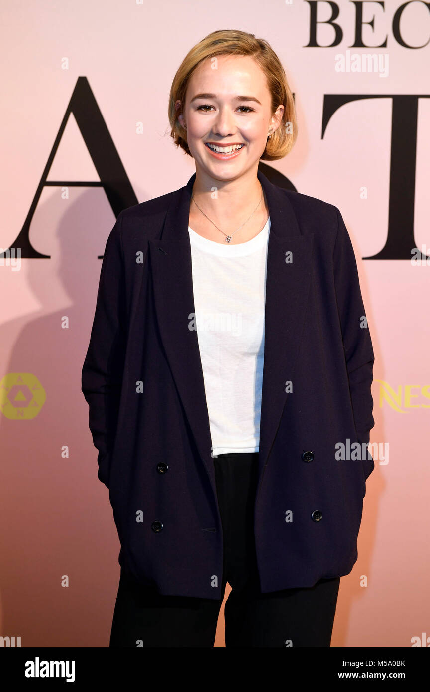 Berlin, Germany. 21st Feb, 2018. Alba August during the 'Unga Astrid
