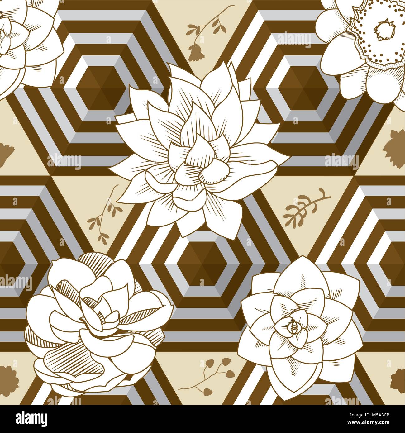 Vintage flowers background Stock Vector Image & Art - Alamy