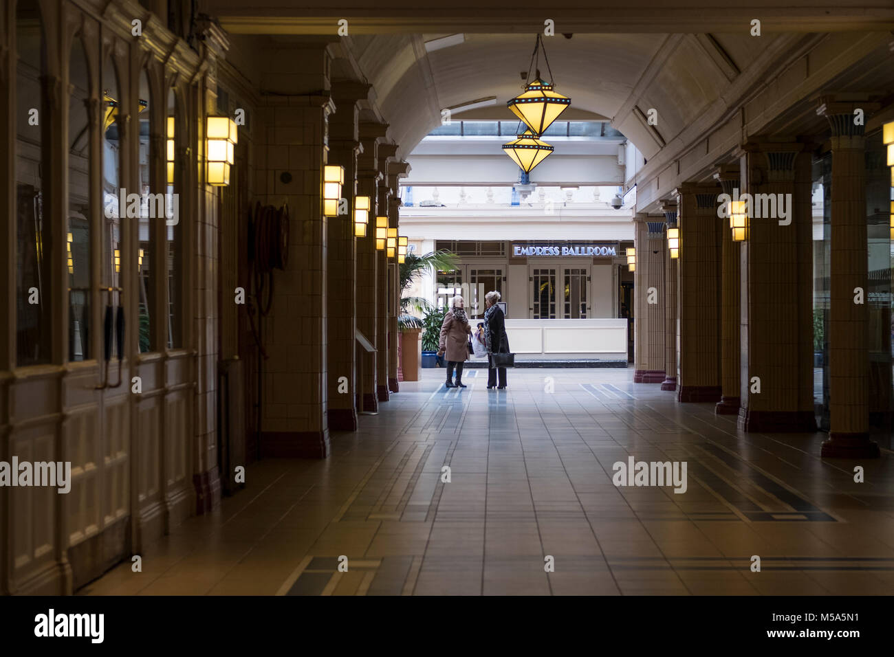 The interior of the Winter Gardens Blackpool Stock Photo