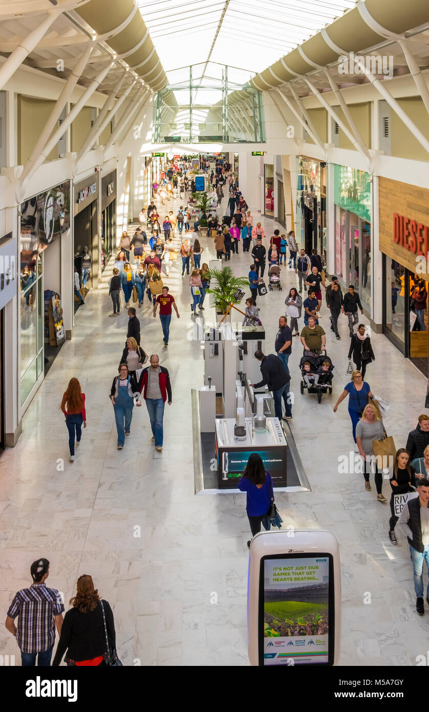 Liffey Valley Shopping Mall outside Dublin, Ireland Stock Photo