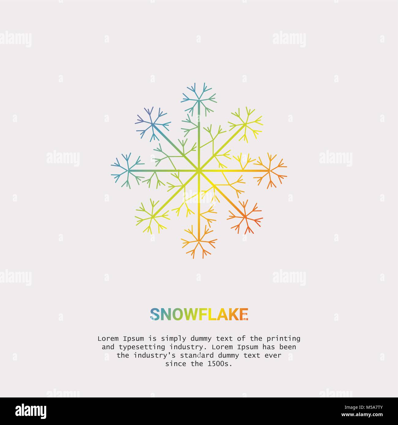 Winter background design of white snowflake with copy space Snowfall ...