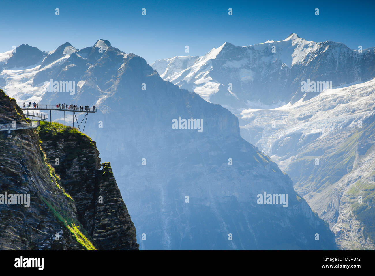 Schreckhorn 4078 m, First Cliff Walk, Schweiz Stock Photo Alamy